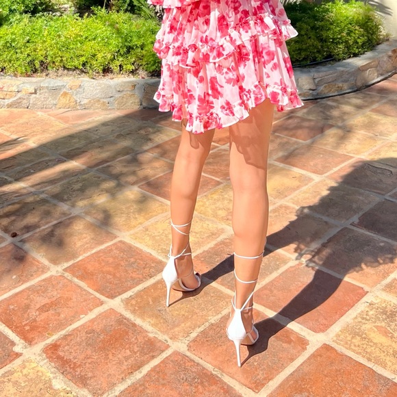 GIANVITO ROSSI leather Leomi Strappy Heels size 38 white - Picture 11 of 11